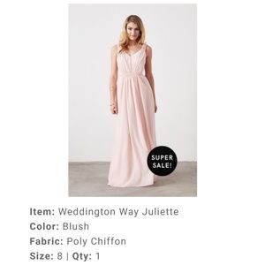 Blush Weddington Way Bridesmaid dress